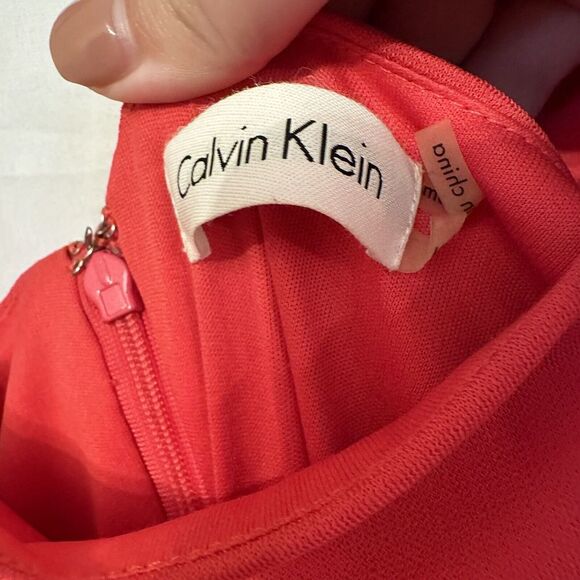 CALVIN KLEIN Women Size 2 Pink Gold Sequin Embellished Maxi Evening Dress - Picture 8 of 10